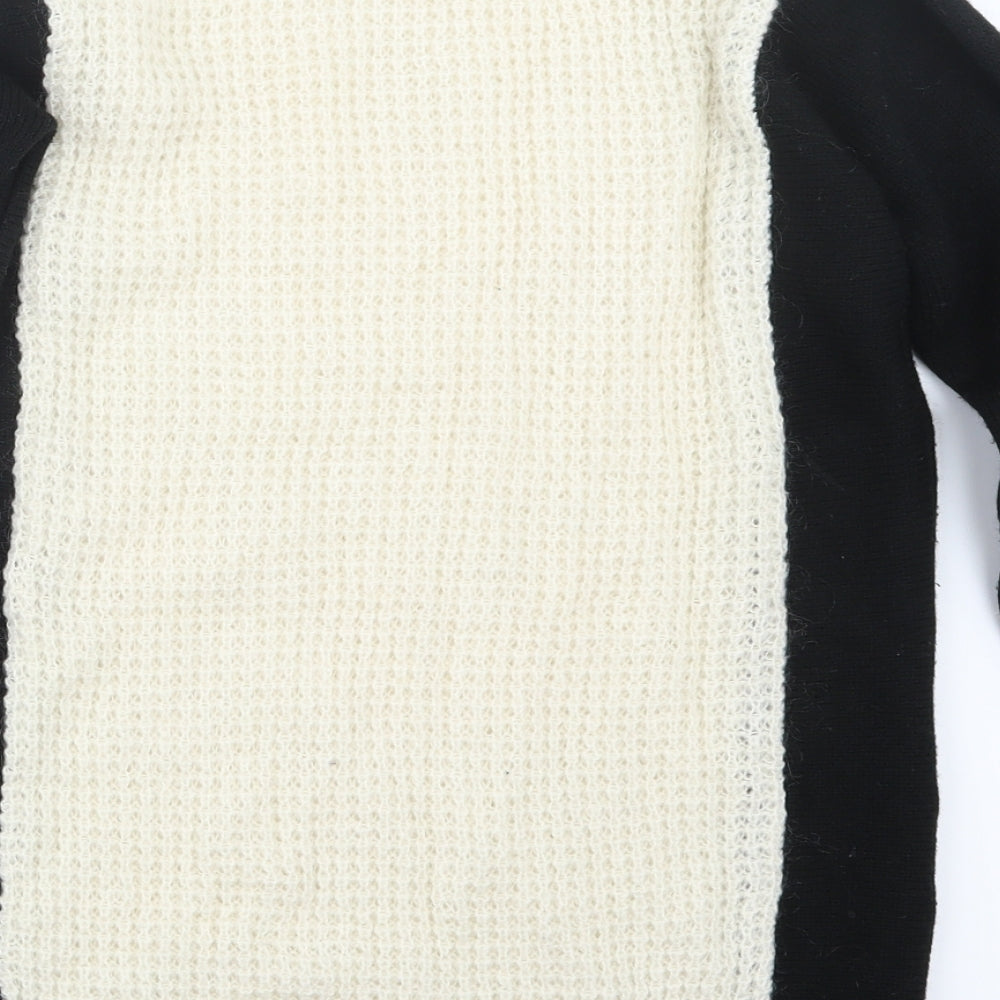 Marks & Spencer Womens Black  Knit Pullover Jumper Size 8