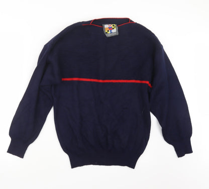 Viyella Cup  Womens Blue  Knit Pullover Jumper Size M