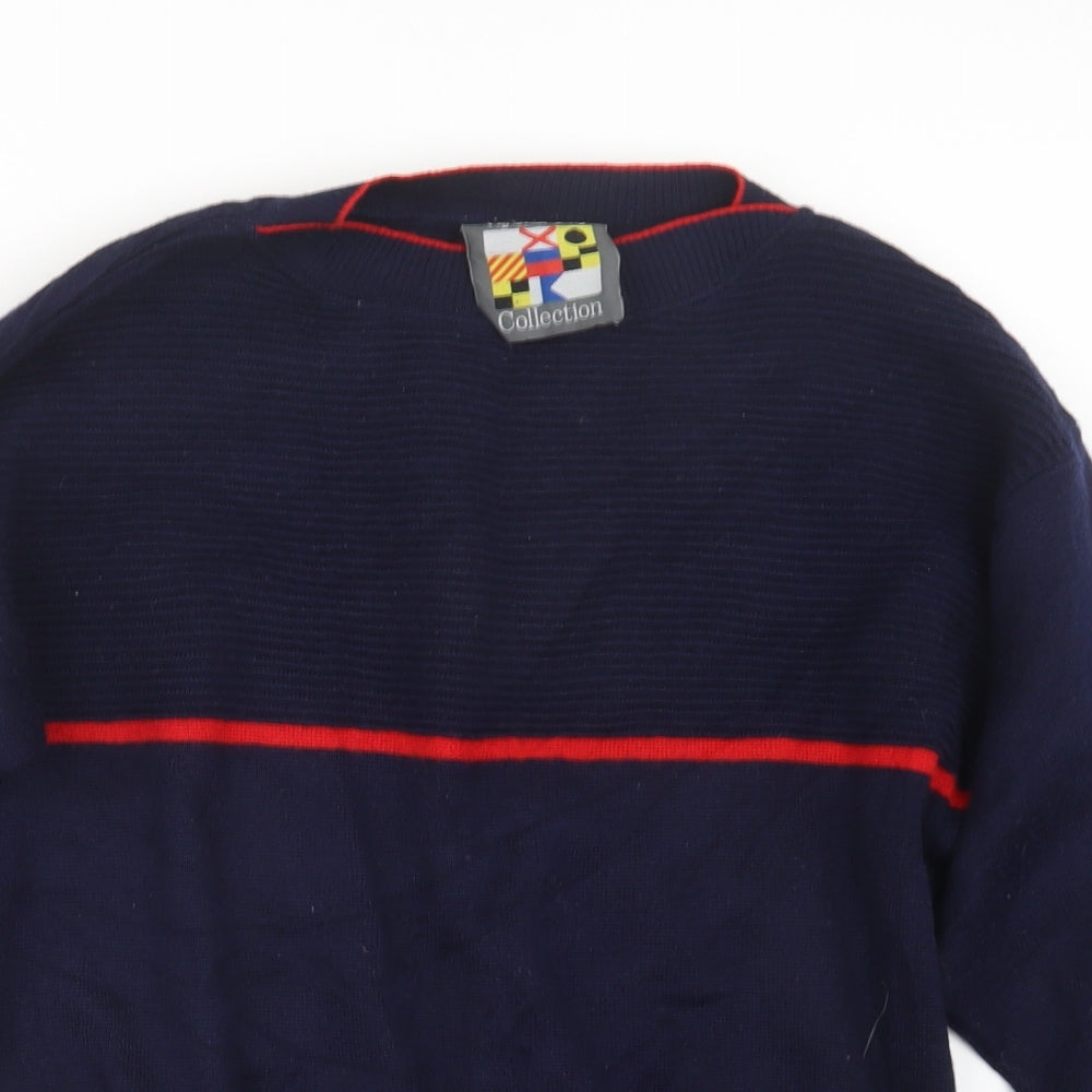 Viyella Cup  Womens Blue  Knit Pullover Jumper Size M