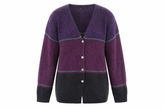 Debbie Morgan Womens Purple   Cardigan Jumper Size S