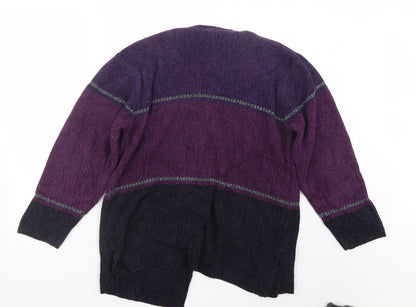 Debbie Morgan Womens Purple   Cardigan Jumper Size S