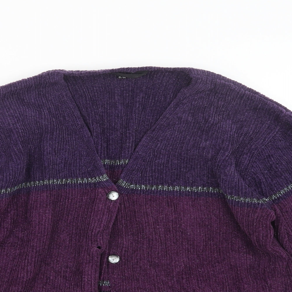 Debbie Morgan Womens Purple   Cardigan Jumper Size S