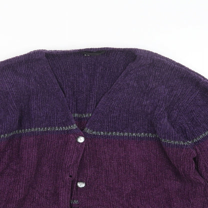 Debbie Morgan Womens Purple   Cardigan Jumper Size S