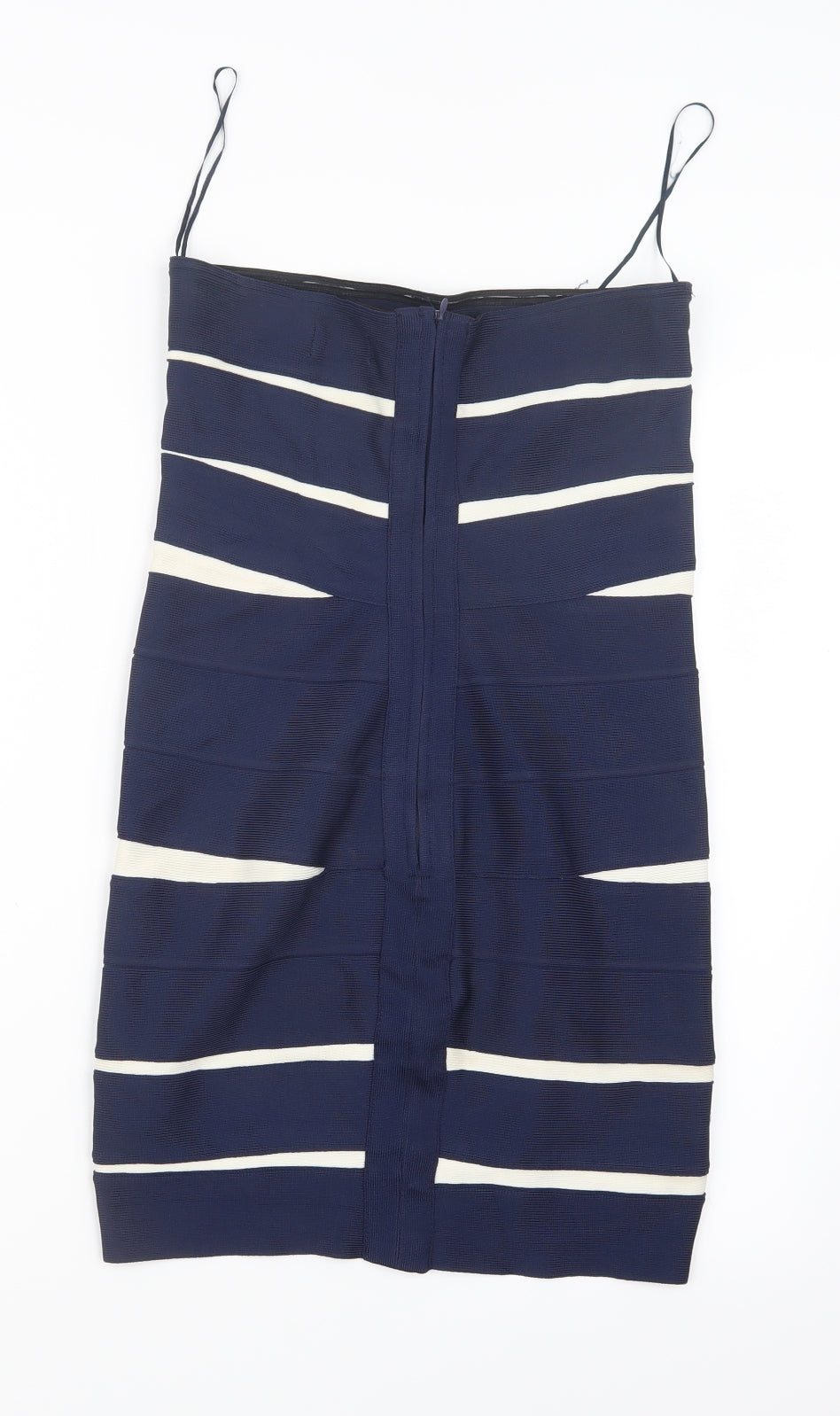 Costa Blanca Womens Blue Striped  Straight & Pencil Skirt Size M