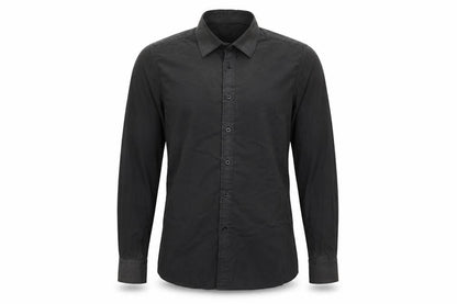 Mens UK Size S Urban Sprit Black  Button-Up Long Sleeve Casual Shirt