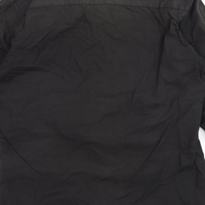 Urban Sprit Mens Black    Button-Up Size S