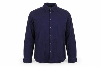 Mens UK Size 17 Primark Blue  Button-Up Long Sleeve Casual Shirt