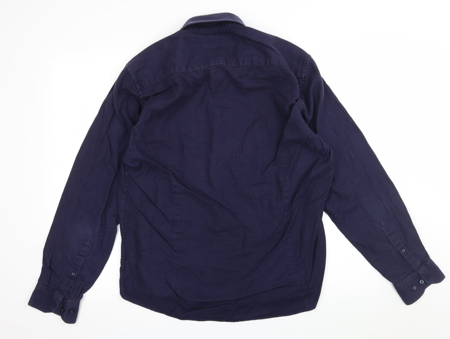 Primark Mens Blue    Button-Up Size 17