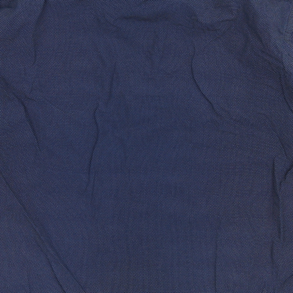 SEVEN SEAS Mens Blue Polka Dot   Button-Up Size M