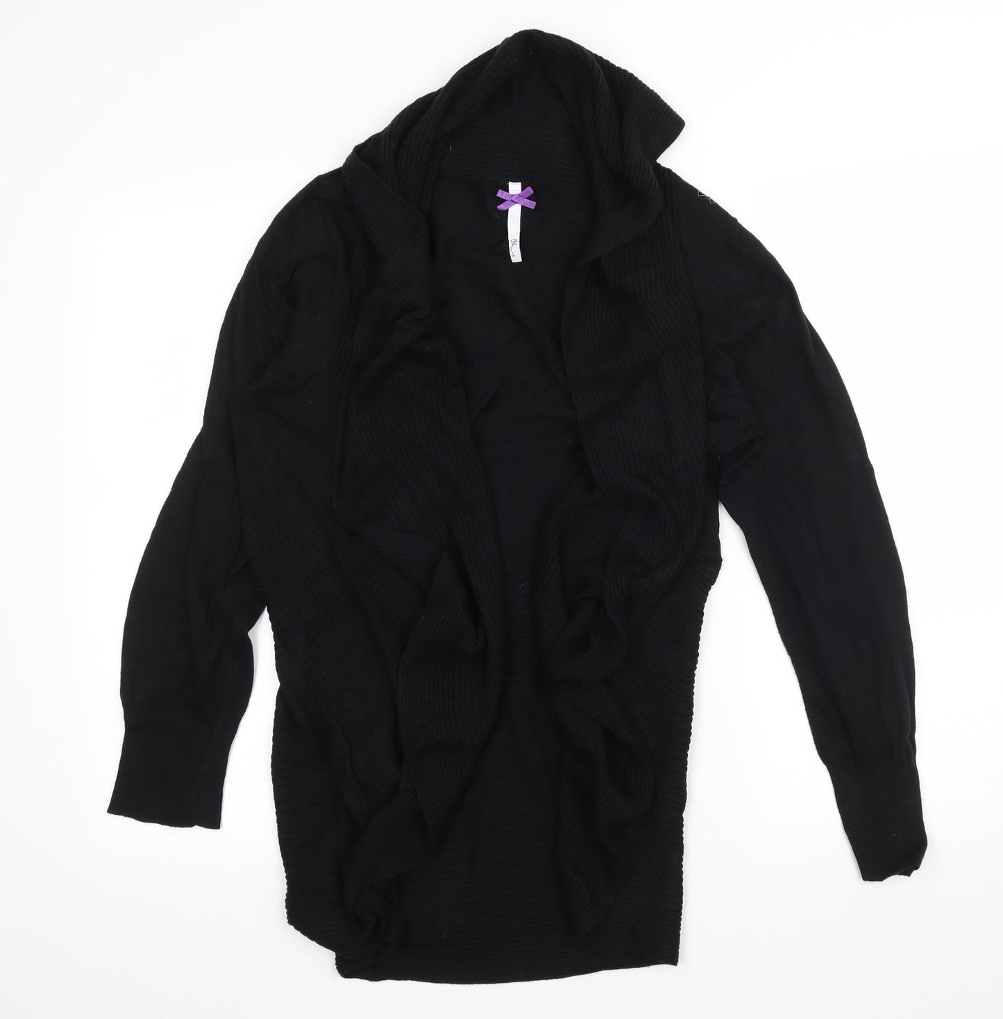 BHS Womens Black  Knit Cardigan Jumper Size 14