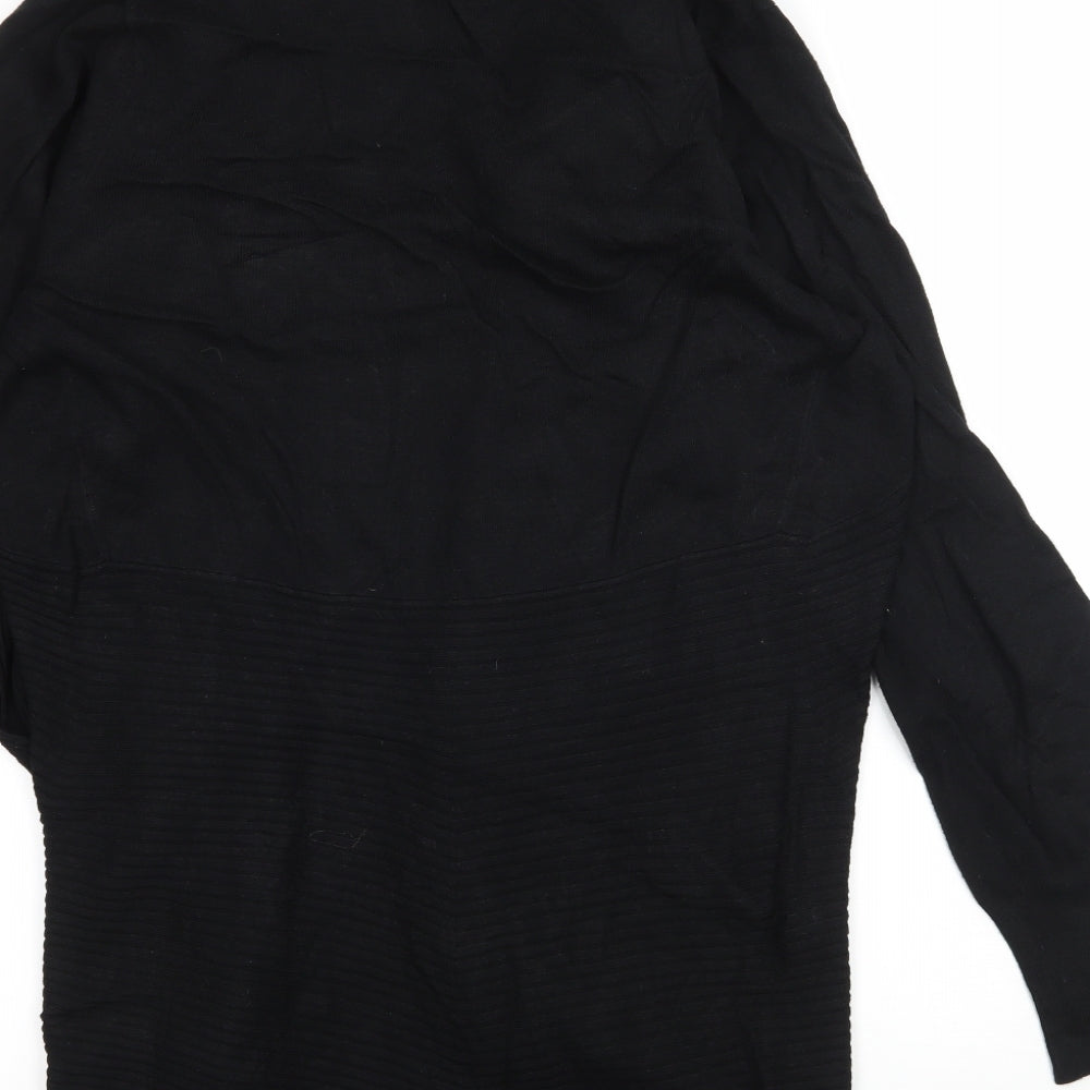 BHS Womens Black  Knit Cardigan Jumper Size 14