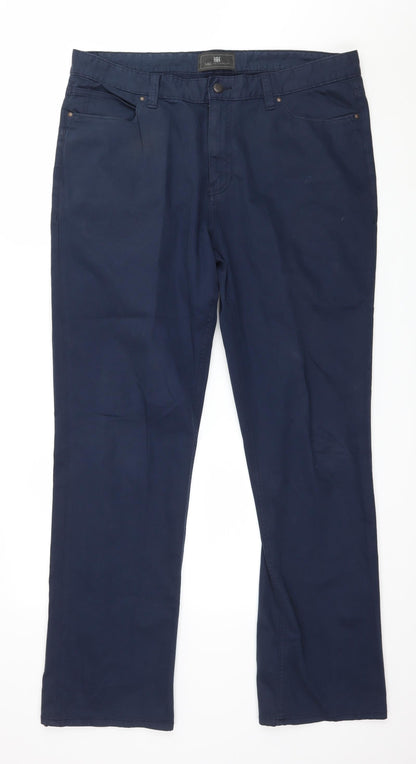 Womens UK Size 36 in Marks and Spencer Regular Fit  Blue Trousers