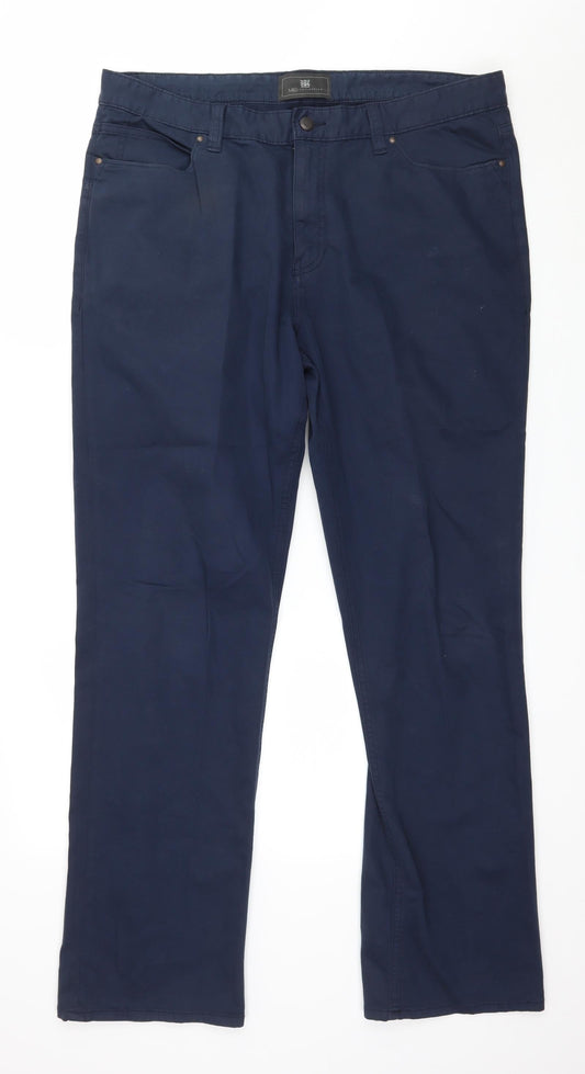 Womens UK Size 36 in Marks and Spencer Regular Fit  Blue Trousers