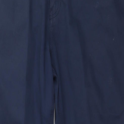 Womens UK Size 36 in Marks and Spencer Regular Fit  Blue Trousers