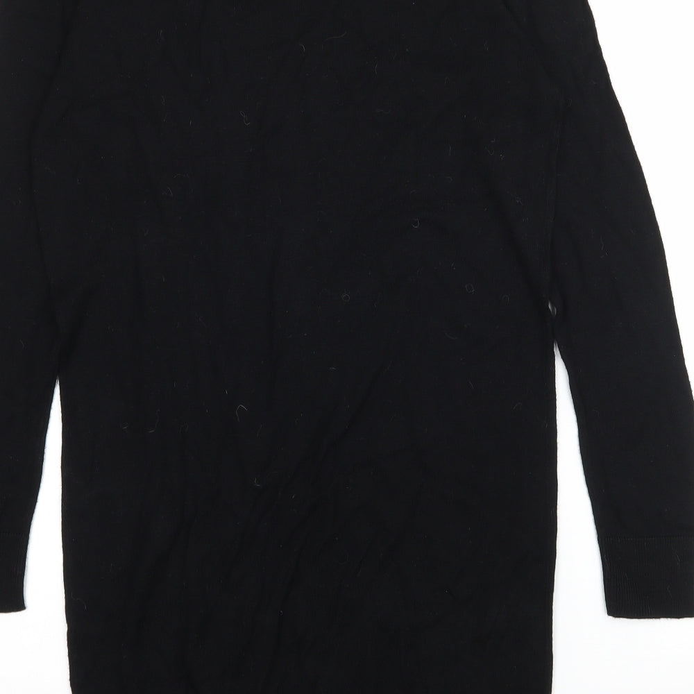 Love Knitwear Womens Black  Knit Pullover Jumper Size 10  - Cut out shoulder