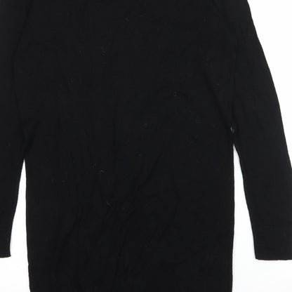 Love Knitwear Womens Black  Knit Pullover Jumper Size 10  - Cut out shoulder