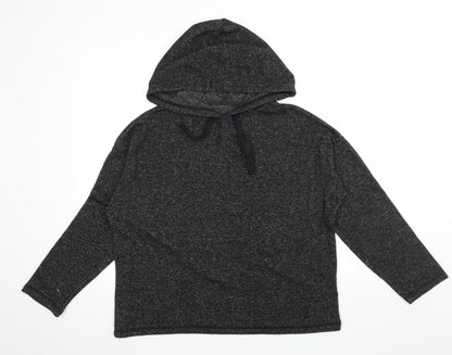 Peacocks Womens Grey  Jersey Pullover Hoodie Size 10