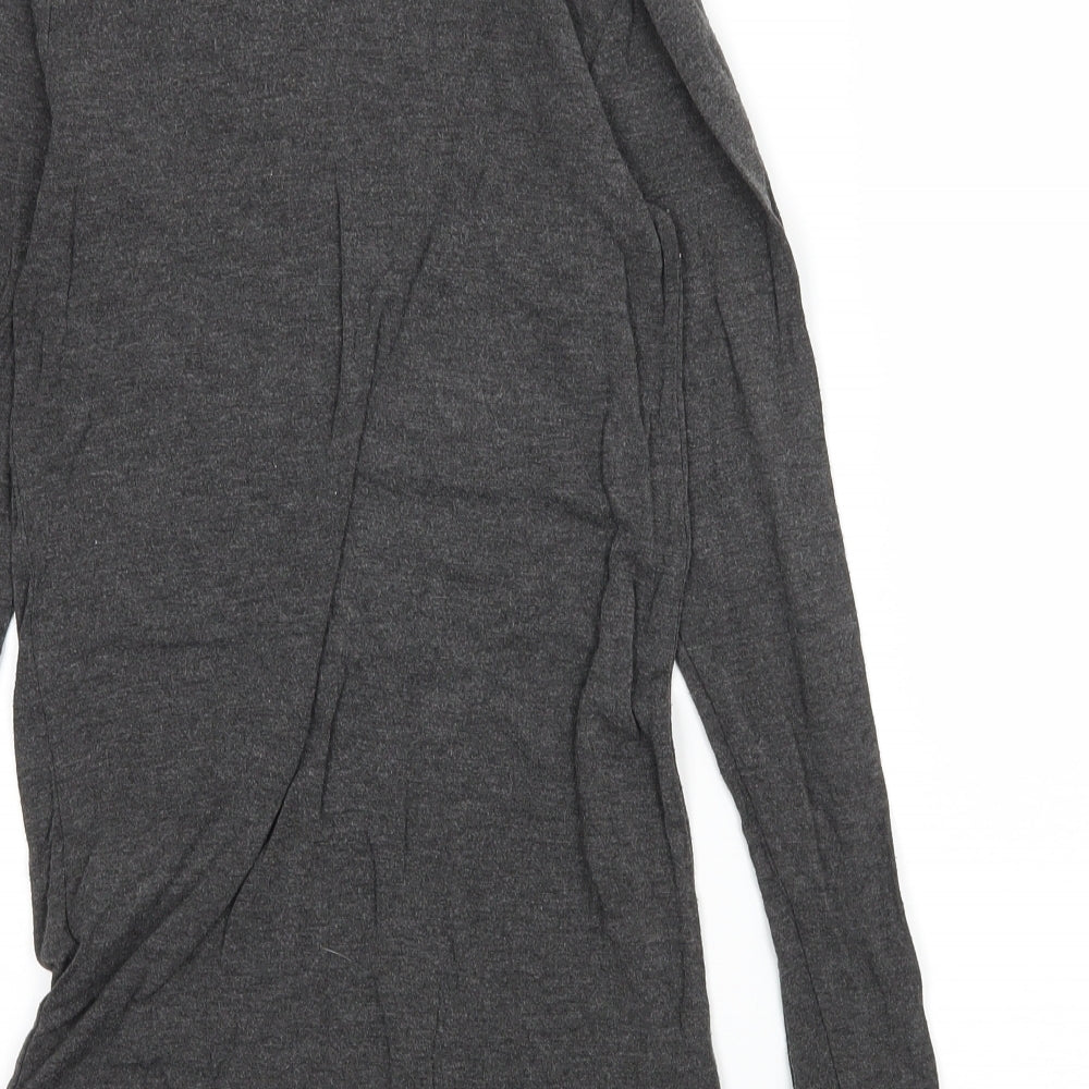 mbyM Womens Grey  Jersey Basic T-Shirt Size S