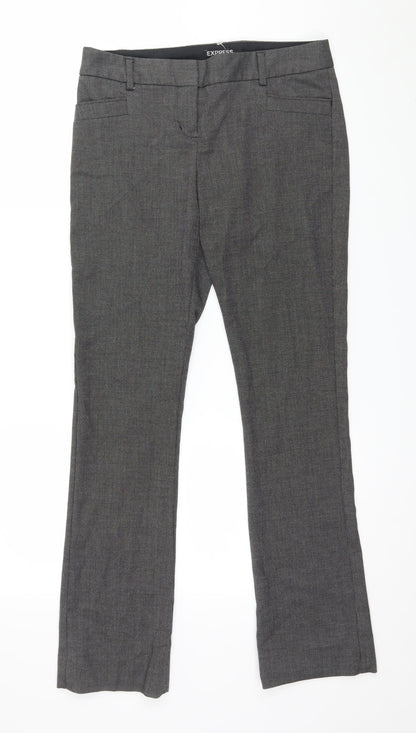 Express Womens Grey Polka Dot  Trousers  Size 30 in L30 in