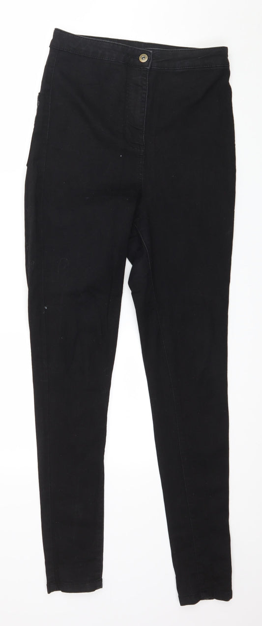 COLLUSION Womens Black  Denim Skinny Jeans Size 28 in L34 in