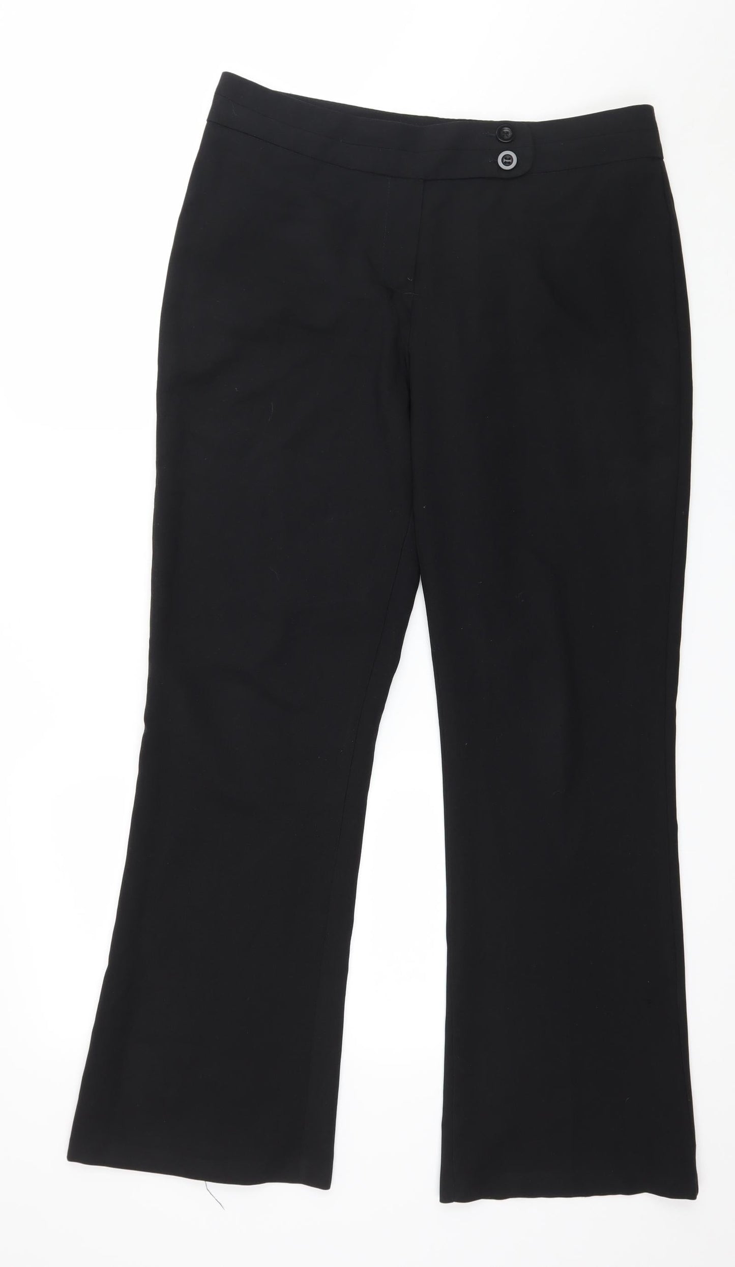 George Mens Black   Trousers  Size 16 L30 in