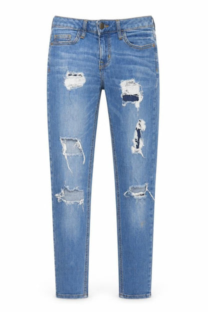 Womens UK Size 6 Denim & Co. Blue Skinny Jeans