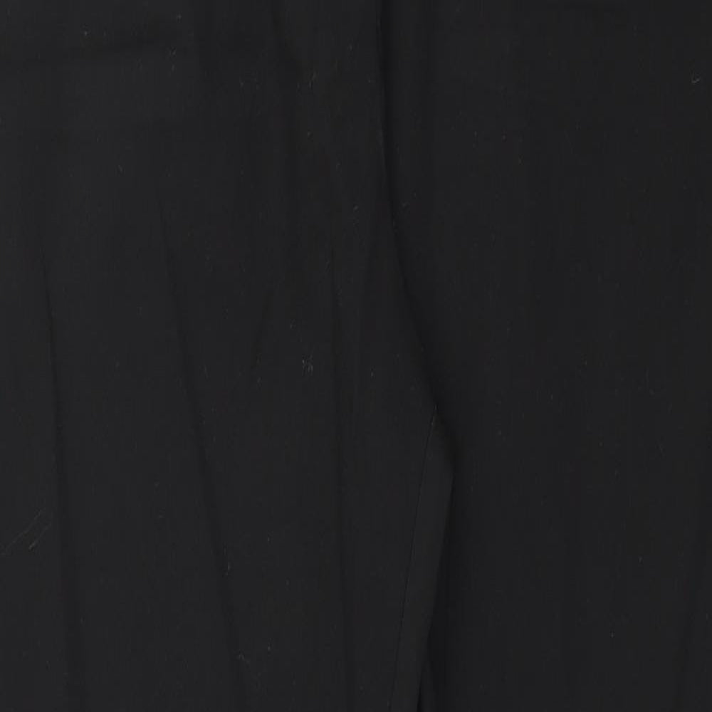 Womens UK Size 14 Preworn Regular Fit  Black Trousers