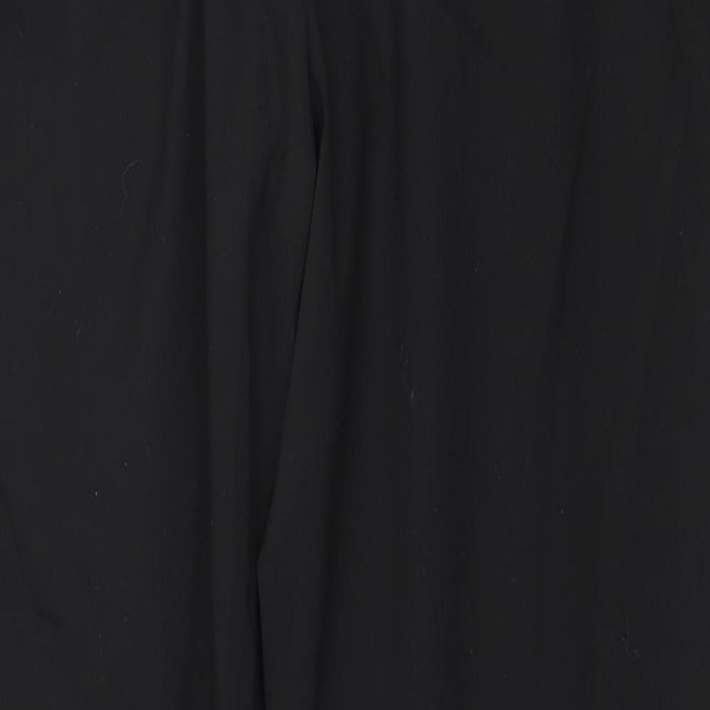 Womens UK Size 14 Preworn Regular Fit  Black Trousers