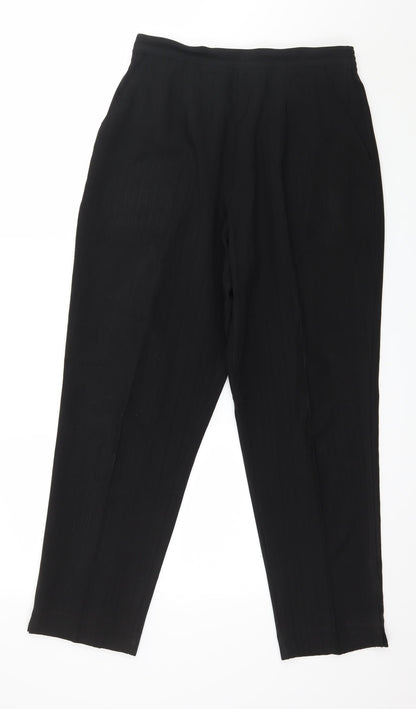 Felisa Womens Black    Trousers Size 12 L27 in