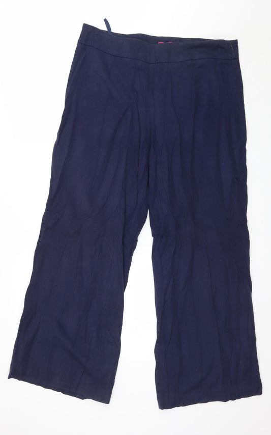 Womens UK Size 14 Together Regular Fit  Blue Trousers