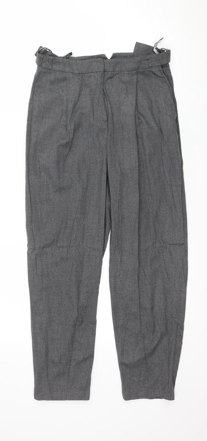 Topshop Womens Grey   Trousers  Size 6 L25 in