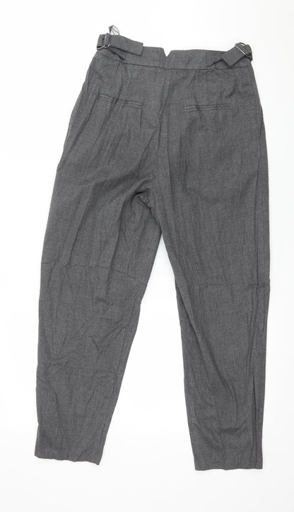 Topshop Womens Grey   Trousers  Size 6 L25 in
