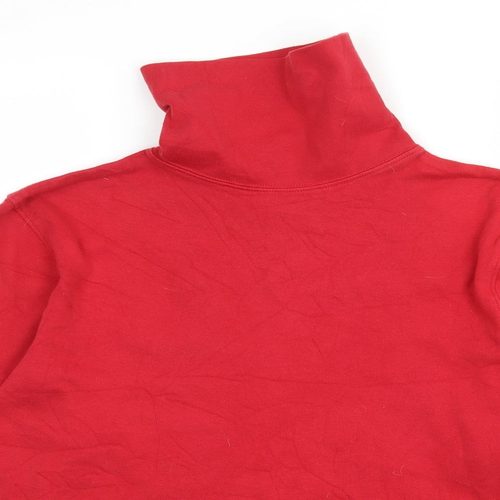 Crane Womens Red  Jersey Basic T-Shirt Size 12