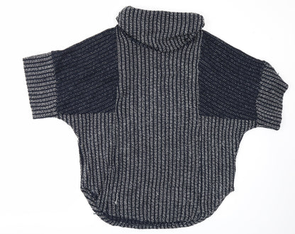 Additional front view of Izabel women’s blue knit jumper, size UK 8