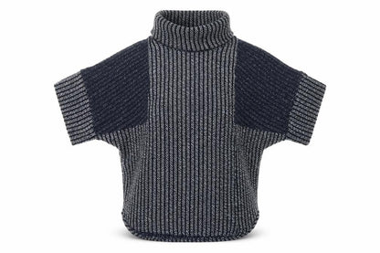 Front view of Izabel women’s blue knit jumper, size UK 8