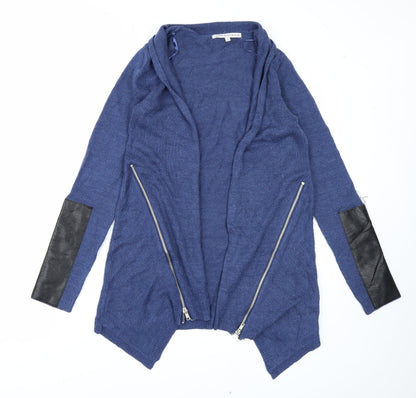 Love knitwear Womens Blue  Knit Cardigan Jumper Size S