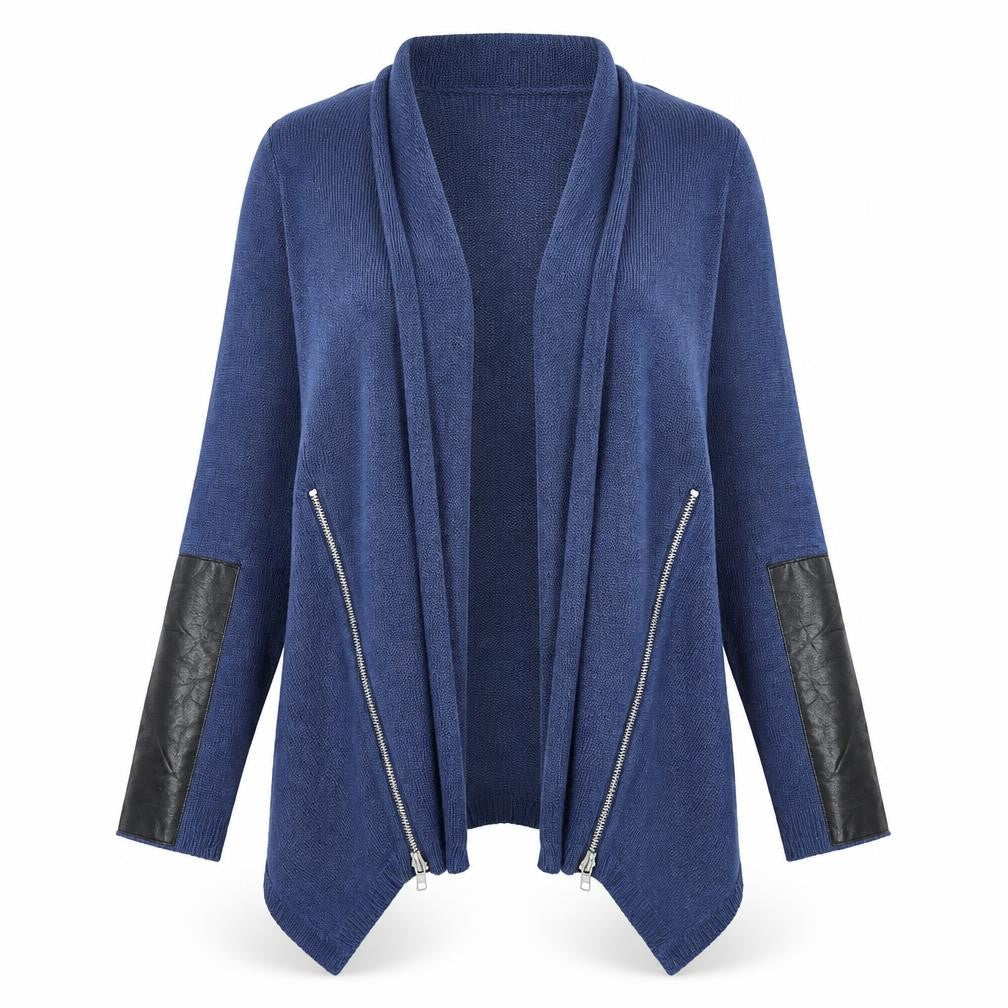 Love Knitwear Womens Blue  Knit Cardigan Jumper Size S
