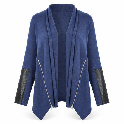 Love Knitwear Womens Blue  Knit Cardigan Jumper Size S