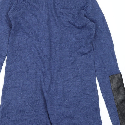 Love knitwear Womens Blue  Knit Cardigan Jumper Size S