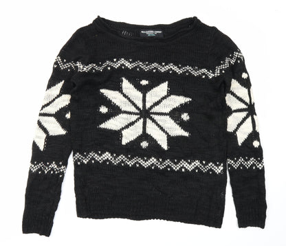 Real Clothing Company Womens Black   Pullover Jumper Size S