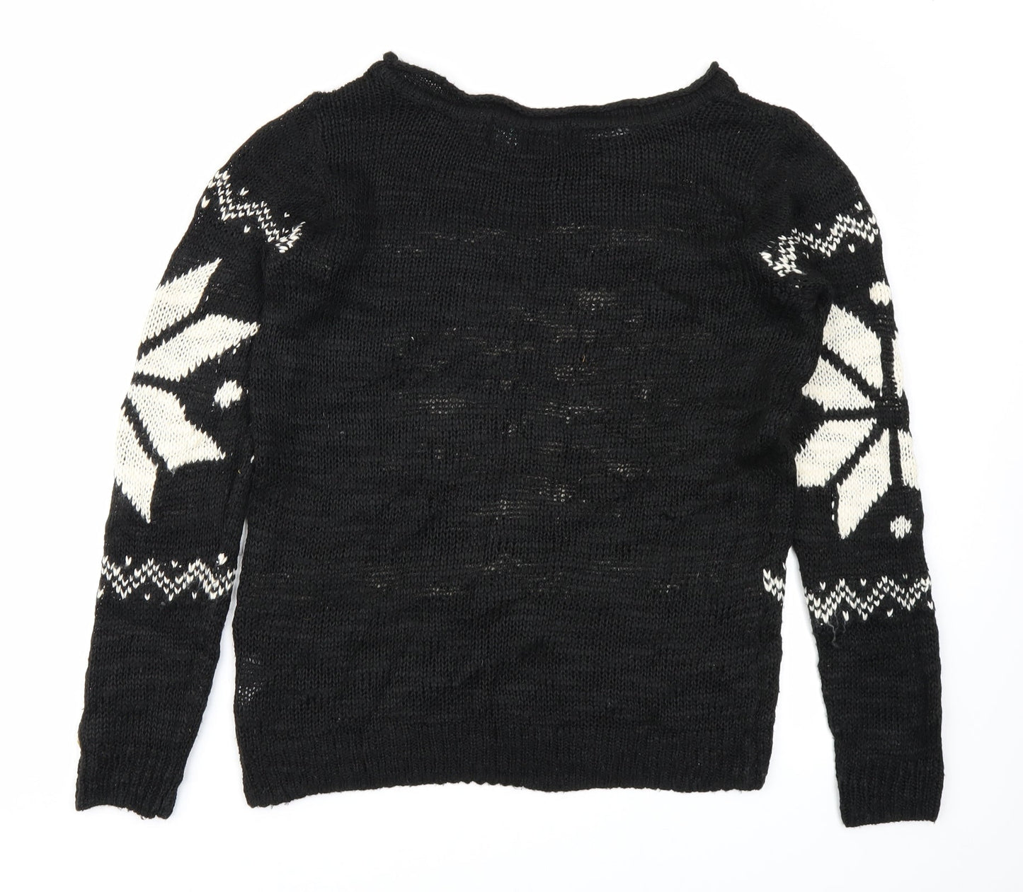 Real Clothing Company Womens Black   Pullover Jumper Size S