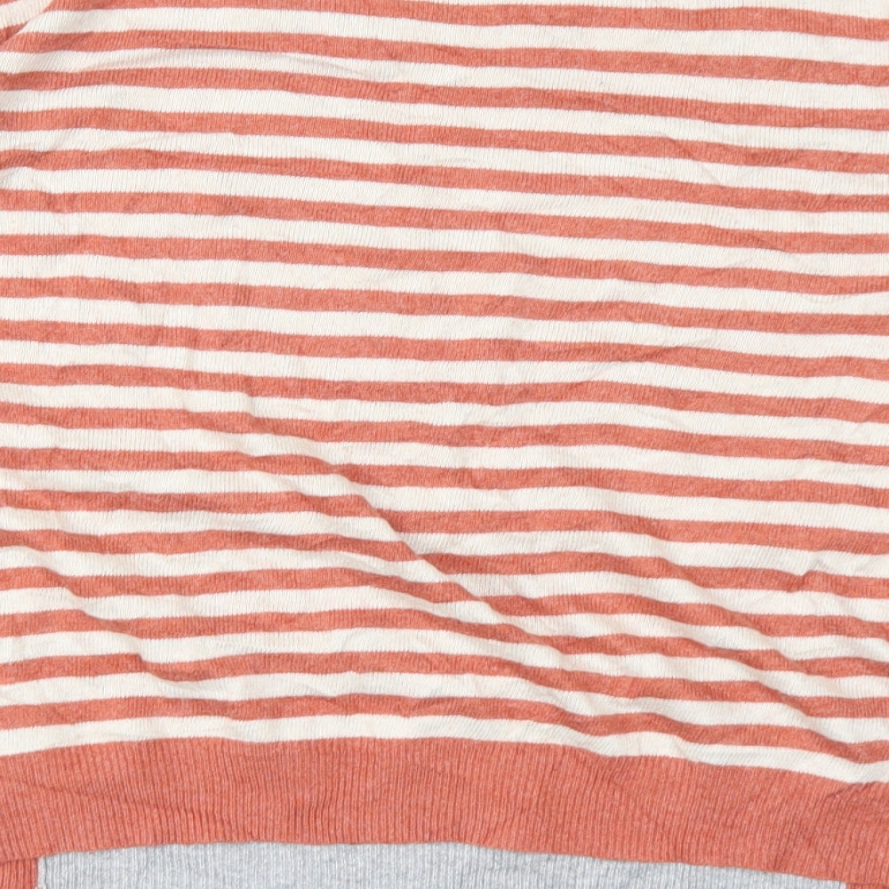 Next Womens Brown Striped  Pullover Jumper Size 12