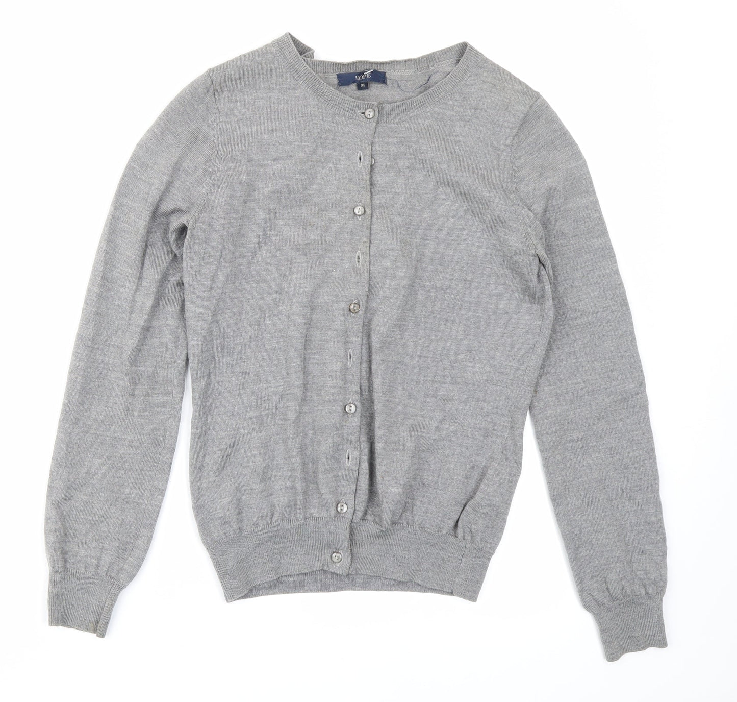 Rope Womens Grey  Knit Cardigan Jumper Size M
