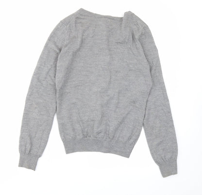 Rope Womens Grey  Knit Cardigan Jumper Size M
