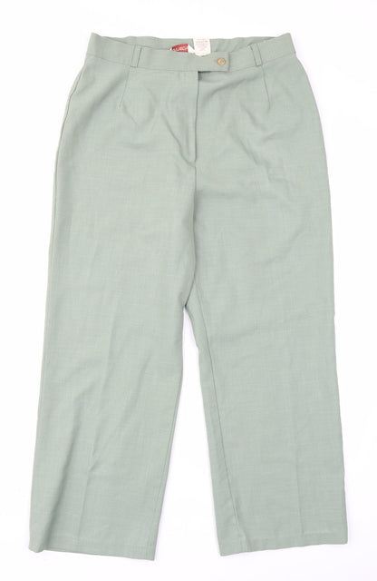 Bonmarché Womens Green   Trousers  Size 16 L22 in