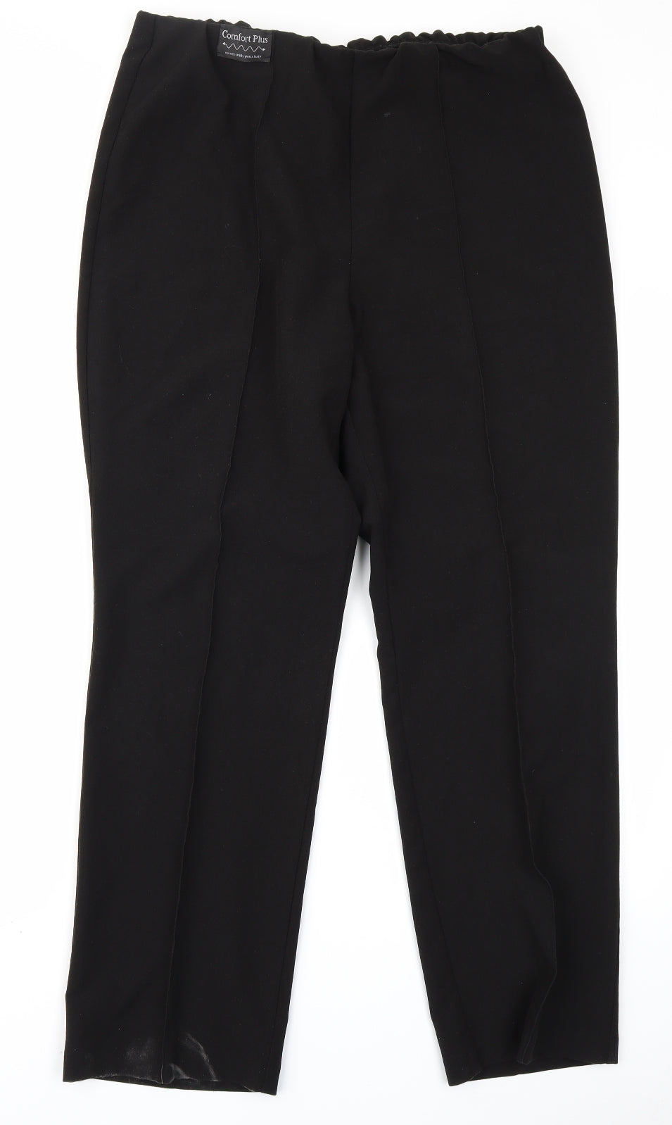 Womens UK Size 14 Classic Regular Fit  Black Trousers