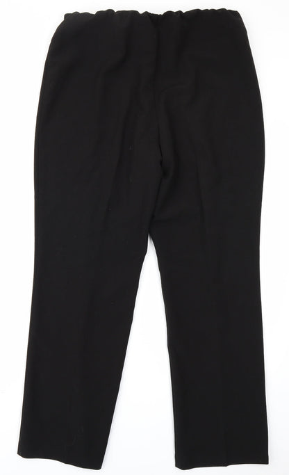 Womens UK Size 14 Classic Regular Fit  Black Trousers