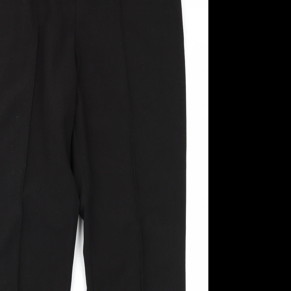 Womens UK Size 14 Classic Regular Fit  Black Trousers
