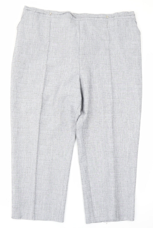 M&S Womens Grey   Trousers  Size 20 L22 in