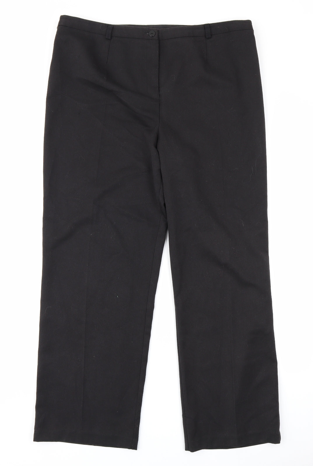 Womens UK Size 16 Annabelle Regular Fit  Black Trousers